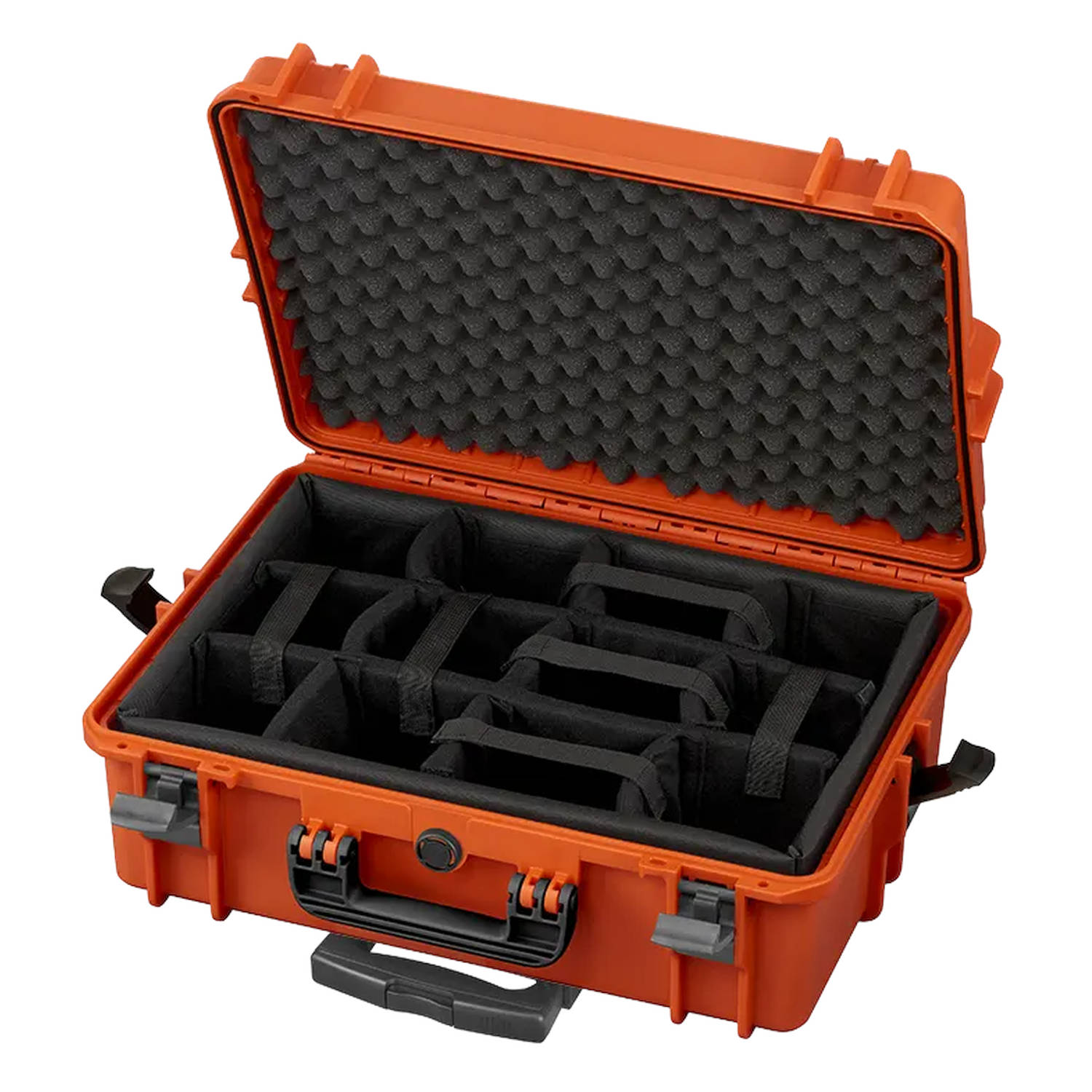 Staubdichter Kamerakoffer mit verstellbarem Trolley