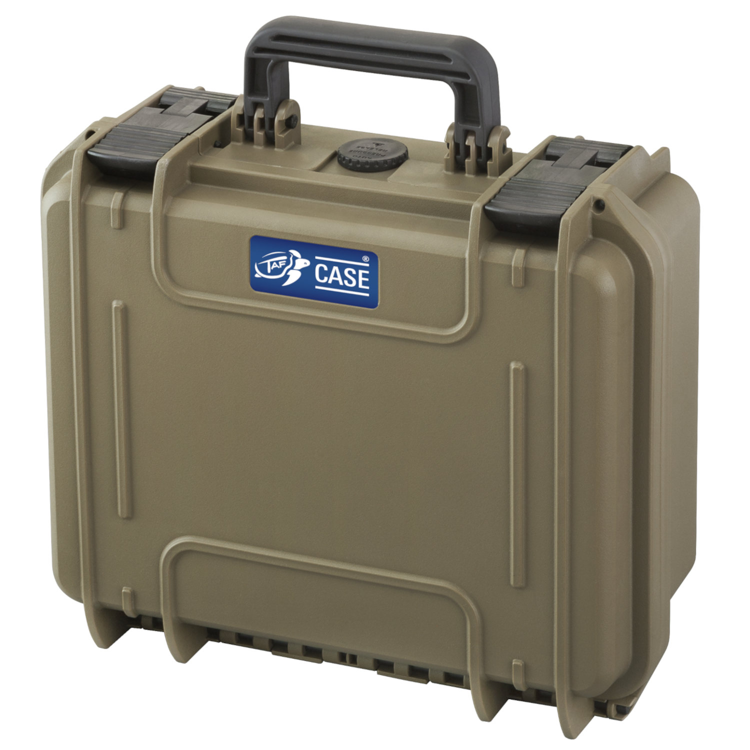 TAF CASE 300 oliv Geschlossener olivgüner Camping Koffer mit Griff