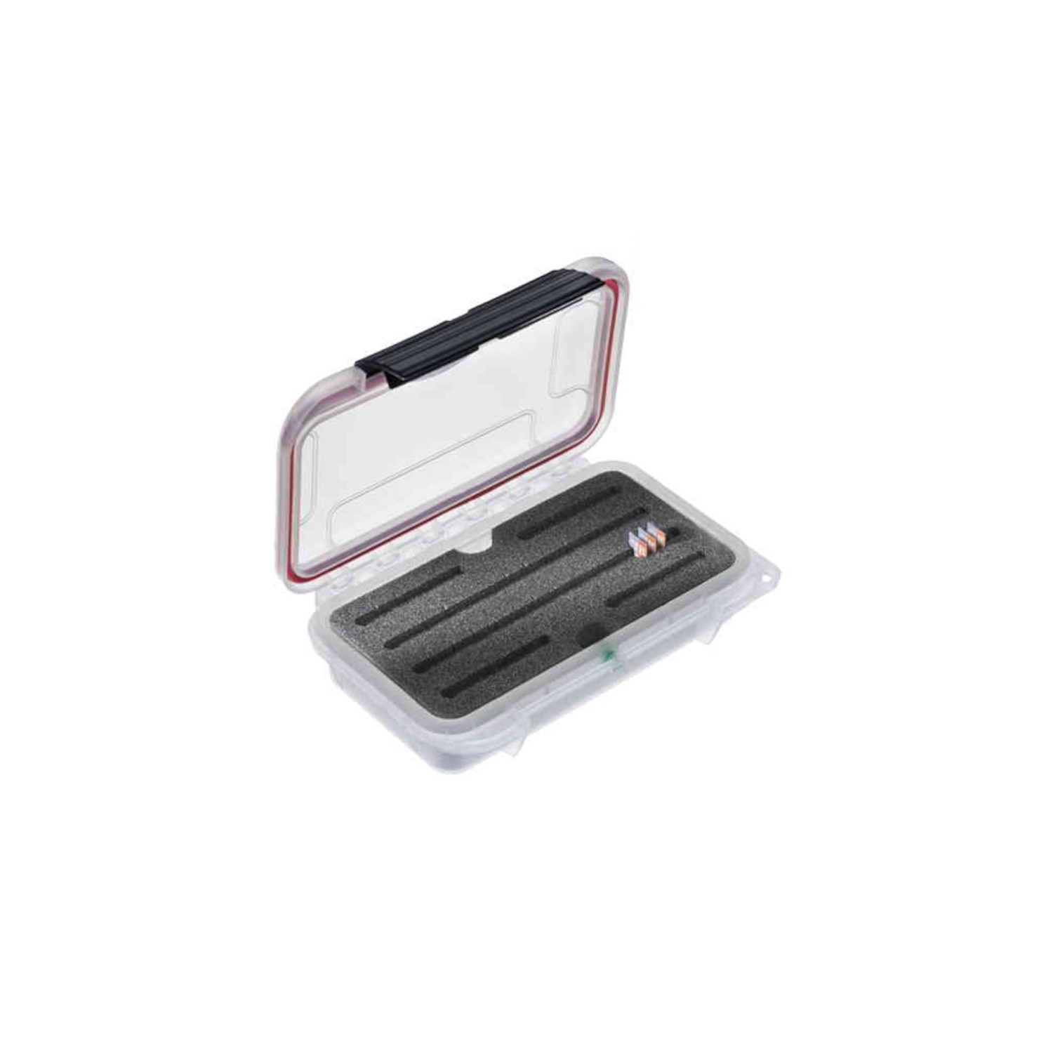 TAF CASE 101MSD Ein geöffnetes Outdoor Case mit passender Einlage für Micro SD-Karten