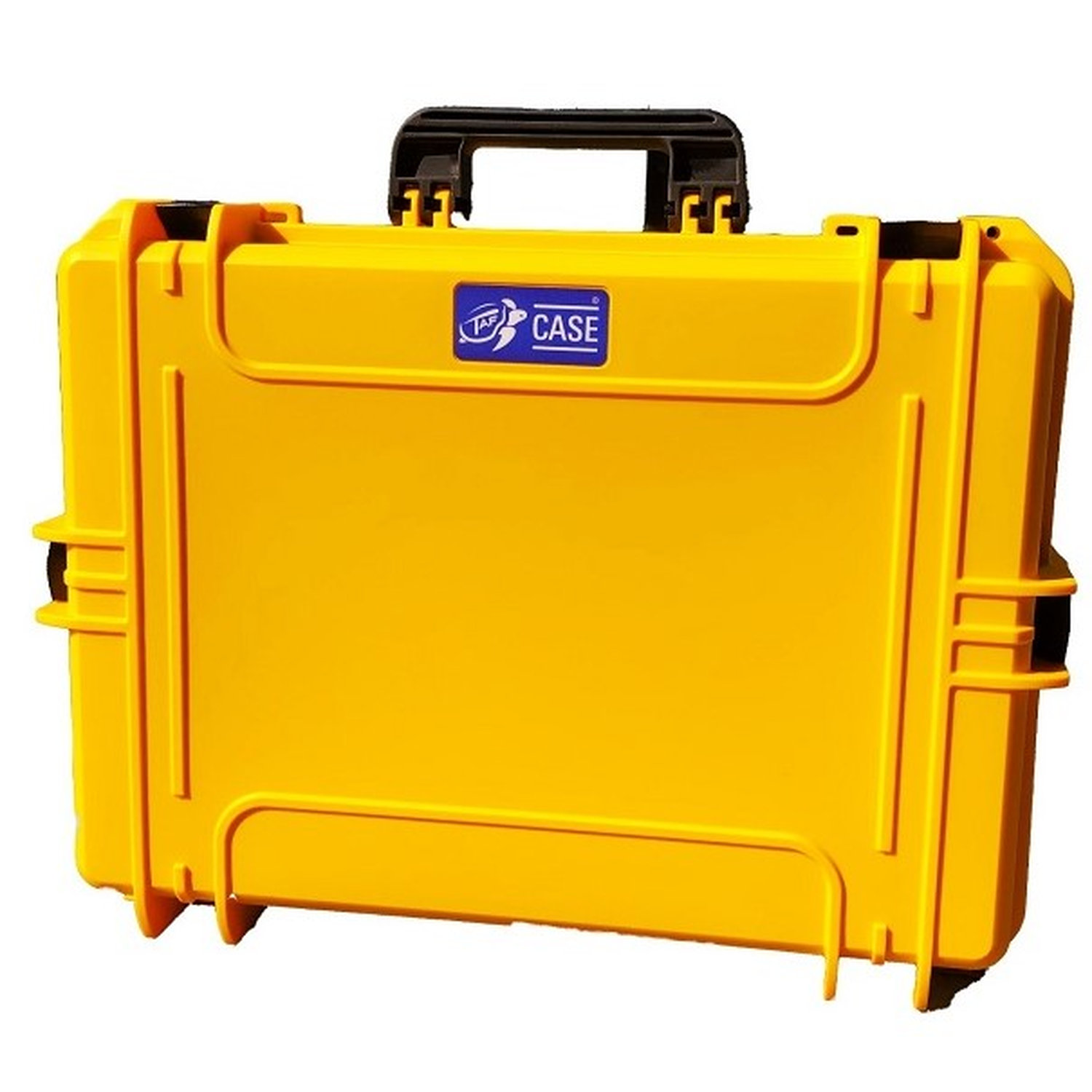 Kratzfestes Bruchsicheres Outdoorcase in gelben Zustand mit umlaufender Gummidichtung