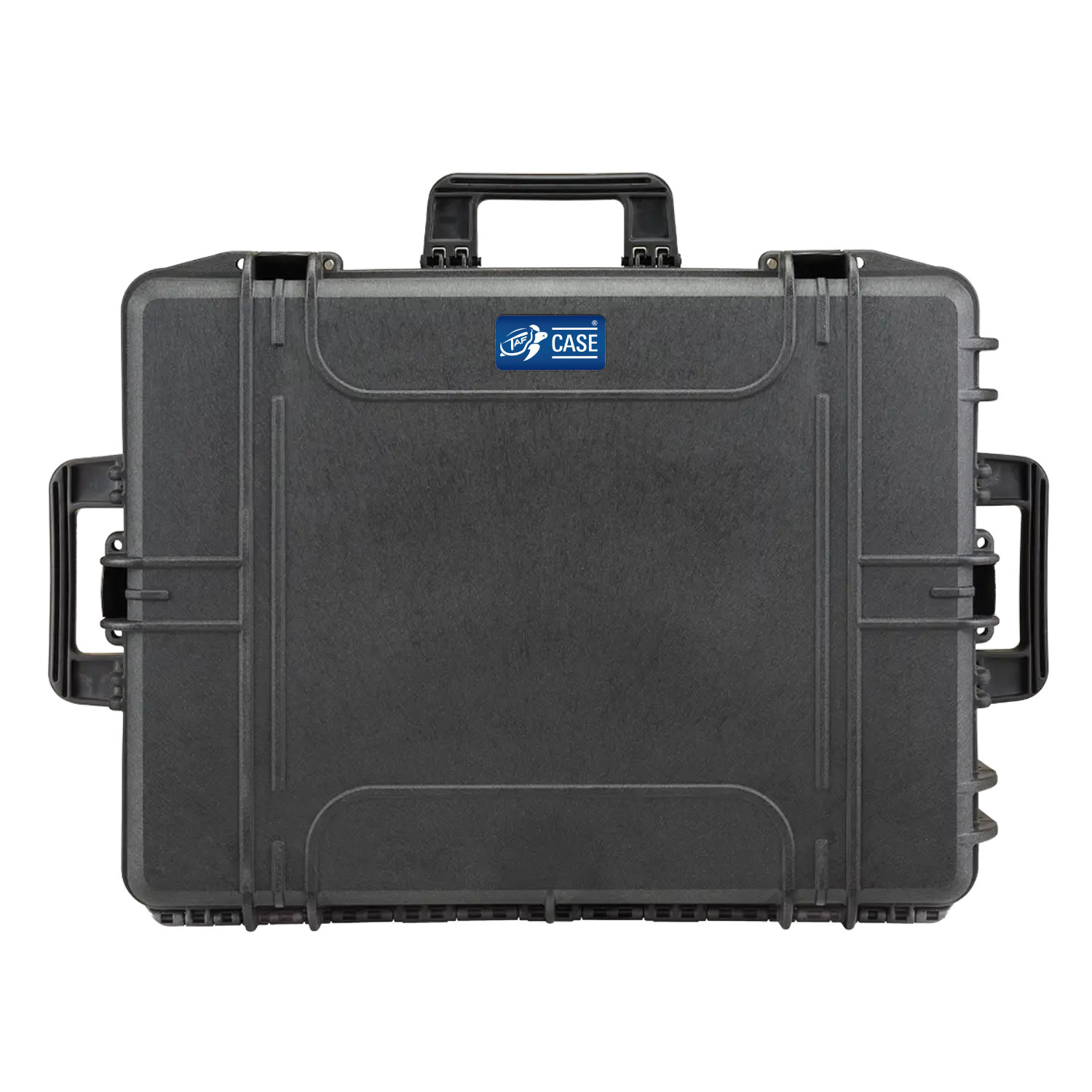 Wasserdichtes Outdoor Case mit ausgeklappten Tragegriffen