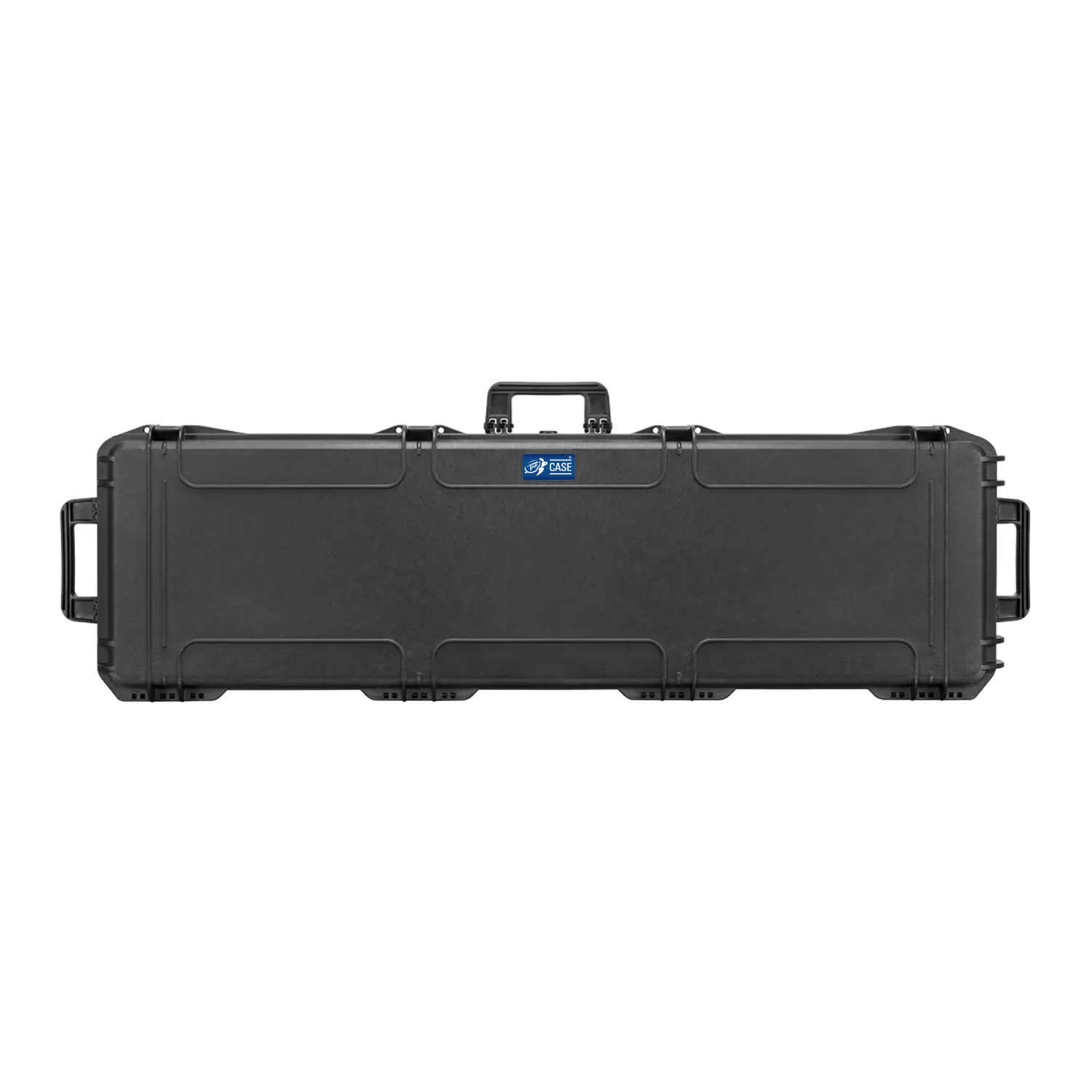 Schwarzes Transportcase mit Griffen und Rollen