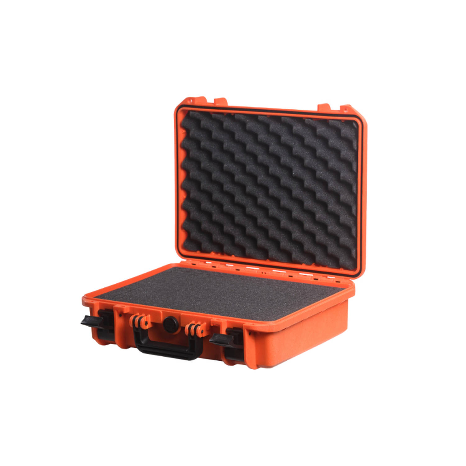 TAF CASE 301 Wasserundurchlässiges Transportcase in orangenem Zustand mit kofigurierbarer Schaumstoffeinlage