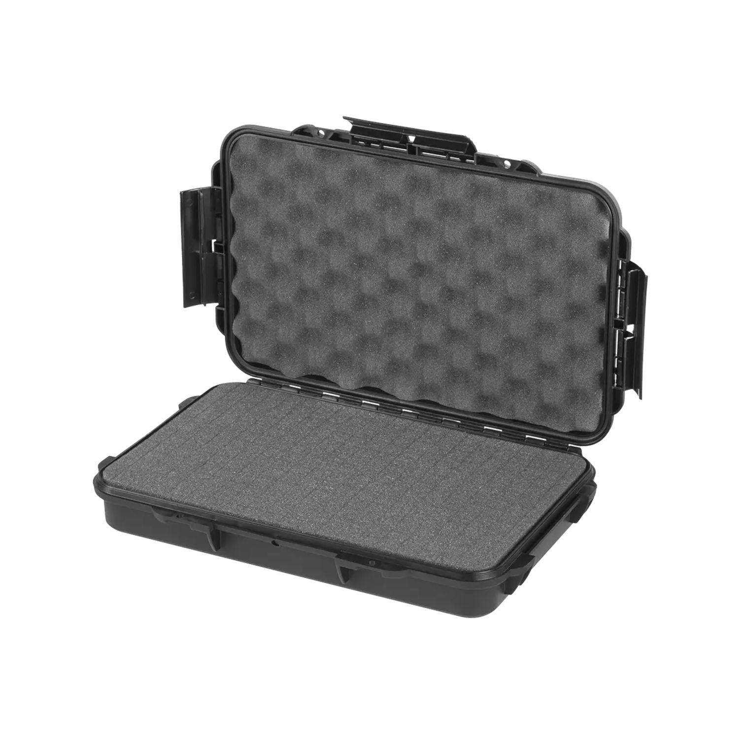 TAF CASE 103 Wasserdichte schwarze Transportbox mit Rasterschaumstoff