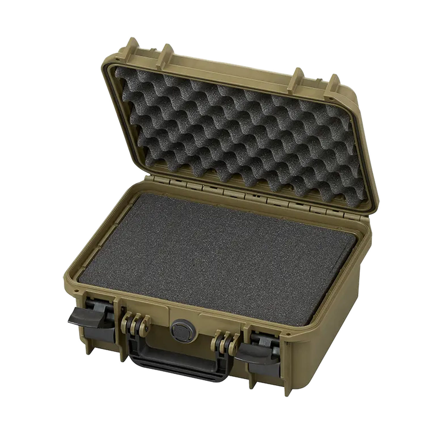 TAF CASE 300 oliv Olivgrüner Transportkoffer mit individuell anpassbarem Rasterschaum