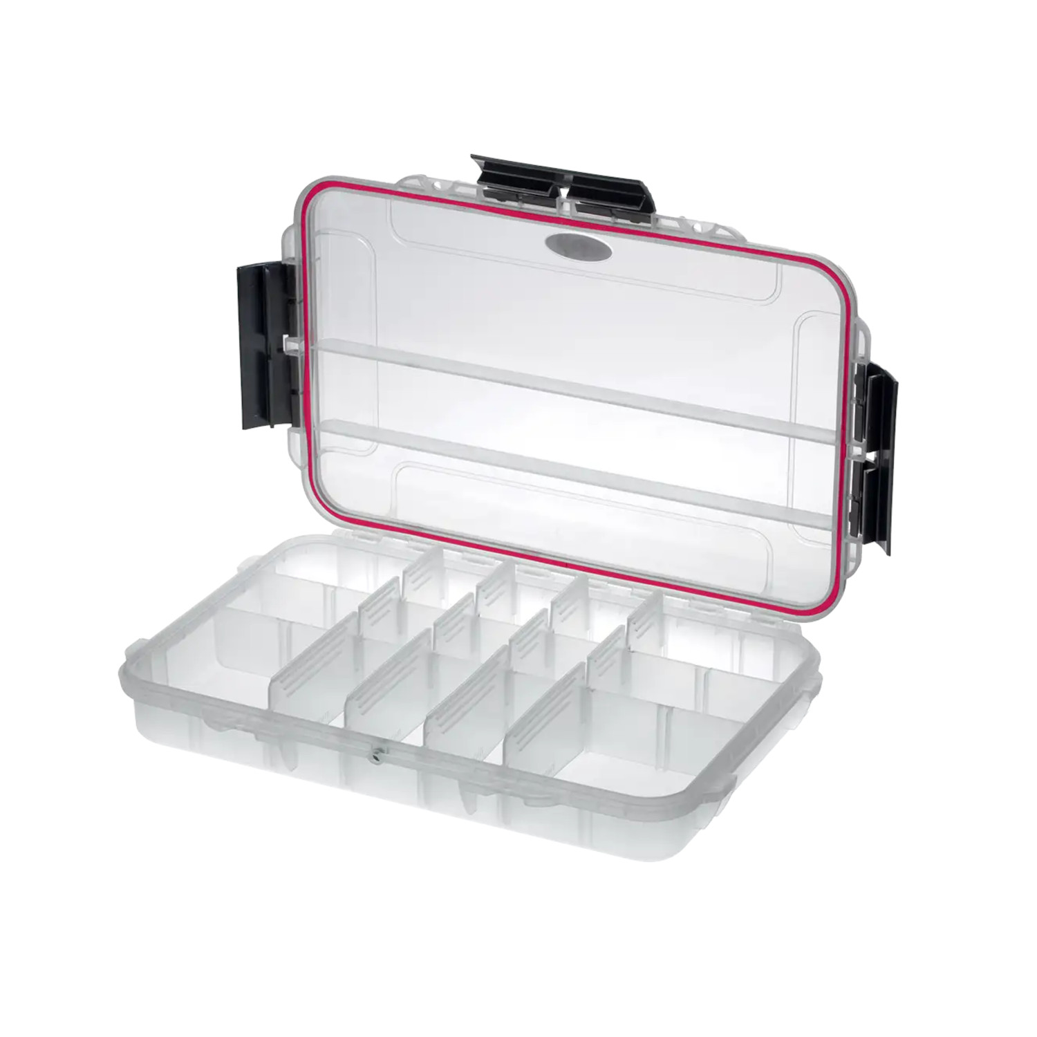 TAF CASE 103T Wasserdichte Outdoor Box in transparenter Farbe und gestaltbarer Facheinteilung